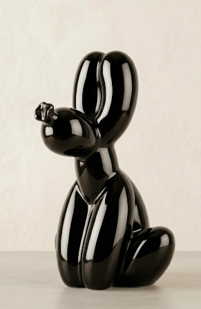 balloon hond - dierenurn - urn rememberme webshop - dieren urn zwart - rememberme pets